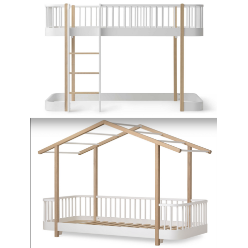 Oliver Furniture Wood Original Umbau halbhoch zum Hausbett Eiche