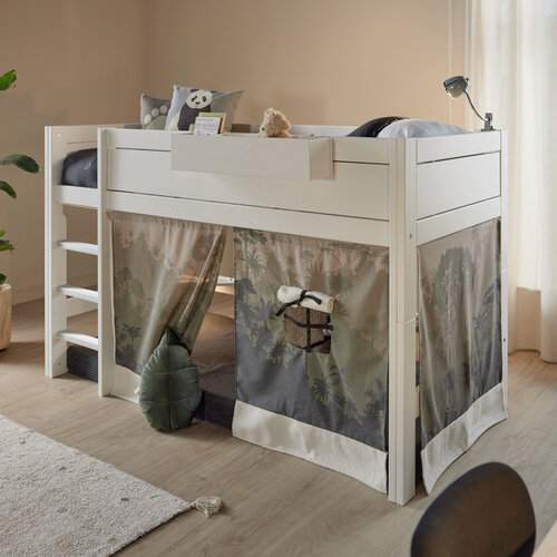 LIFETIME KIDSROOMS Original Halbhohes Bett 90 x 200 in weiß