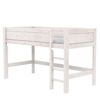 Original Halbhohes Bett whitewash