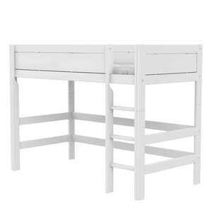 LIFETIME KIDSROOMS Low loft bed straight ladder white LIFETIME KIDSROOMS Low loft bed straight ladder white