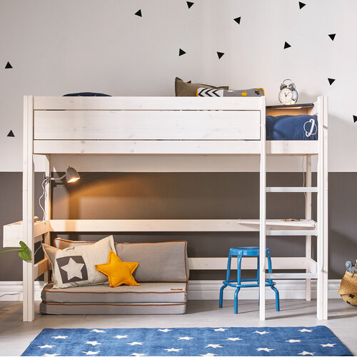 LIFETIME KIDSROOMS Mittel Hochbett 90 x 200 gerade Leiter Whitewash LIFETIME KIDSROOMS Mittel Hochbett 90 x 200 gerade Leiter Whitewash