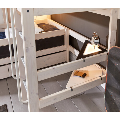 LIFETIME KIDSROOMS Mittel Hochbett 90 x 200 gerade Leiter Whitewash LIFETIME KIDSROOMS Mittel Hochbett 90 x 200 gerade Leiter Whitewash