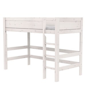 LIFETIME KIDSROOMS Low loft bed straight ladder whitewash LIFETIME KIDSROOMS Low loft bed straight ladder whitewash