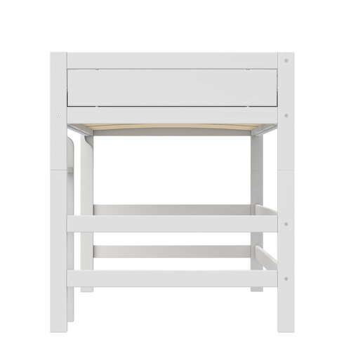 LIFETIME KIDSROOMS Mittelhochbett mit Leiter 120 x 200 weiß