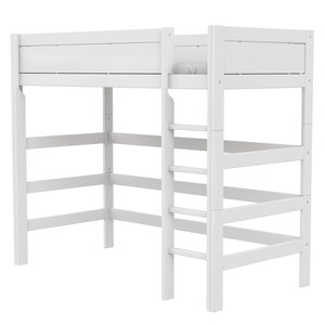 LIFETIME KIDSROOMS Hochbett 90 x 200 mit Leiter weiß