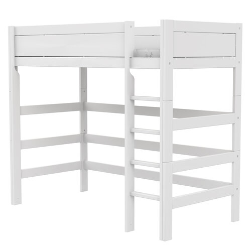 LIFETIME KIDSROOMS Hochbett 90 x 200 mit Leiter weiß