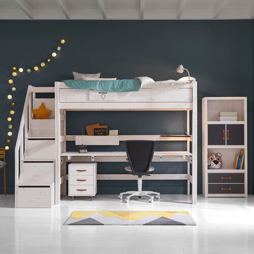 LIFETIME KIDSROOMS Arbeitsplatte für das Hochbett in Whitewash