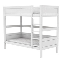Bunk bed straight ladder white