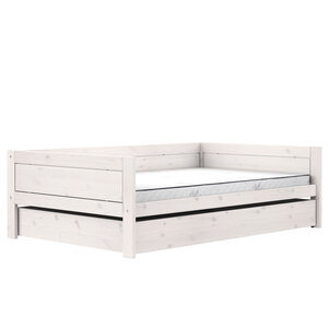 LIFETIME KIDSROOMS Large bed box for 120 cm original single bed whitewash