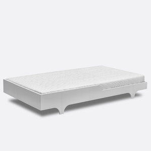 Rafa-kids A120 Jugendbett 125 x 205 cm - Weiß laminiert HPL