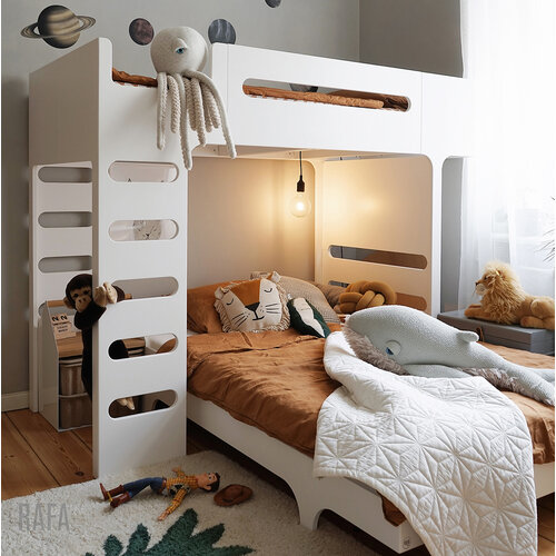 Rafa-kids A120 Jugendbett 125 x 205 cm - Weiß laminiert HPL Rafa-kids A120 Jugendbett 125 x 205 cm - Weiß laminiert HPL