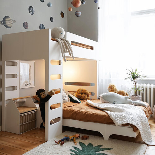 Rafa-kids A120 Jugendbett 125 x 205 cm - Weiß laminiert HPL Rafa-kids A120 Jugendbett 125 x 205 cm - Weiß laminiert HPL