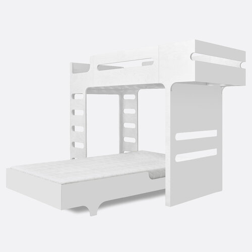 Rafa-kids A120 Jugendbett 125 x 205 cm - Weiß laminiert HPL Rafa-kids A120 Jugendbett 125 x 205 cm - Weiß laminiert HPL