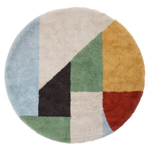 LIFETIME KIDSROOMS Round Carpet Olympic Dreams tufted
