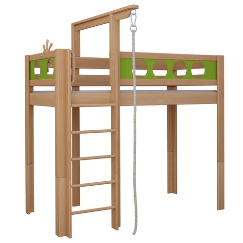 WOOKIDS Hochbett Pirat mit Seil Deluxe de Breuyn WOOKIDS Hochbett Pirat mit Seil Deluxe de Breuyn