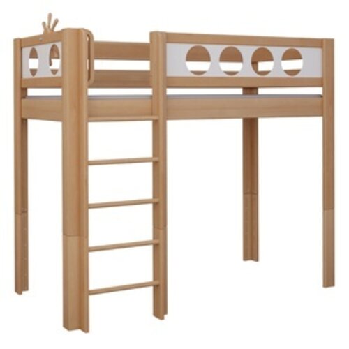 WOOKIDS Montessori-Bodenbett Pirat, Deluxe de Breuyn in massiv Buche geölt, Füllungen weiß WOOKIDS Montessori-Bodenbett Pirat, Deluxe de Breuyn in massiv Buche geölt, Füllungen weiß