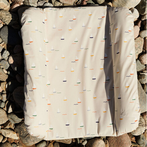 DEAR APRIL Changing Cushion Pond Boats 65 x 74