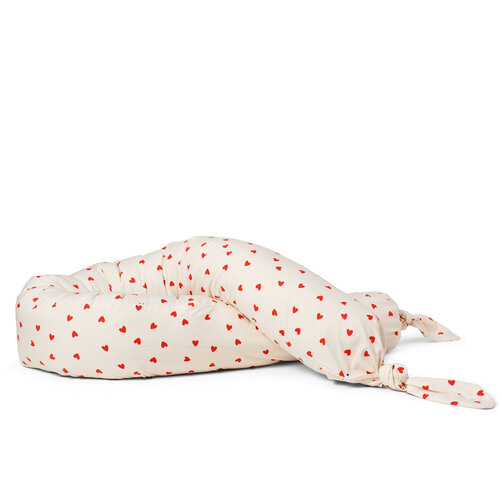DEAR APRIL Bettschlange Little Love rote Herzen DEAR APRIL Bettschlange Little Love rote Herzen
