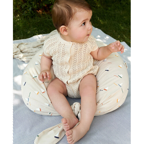 DEAR APRIL Nursing pillow Pond Boats with long tie