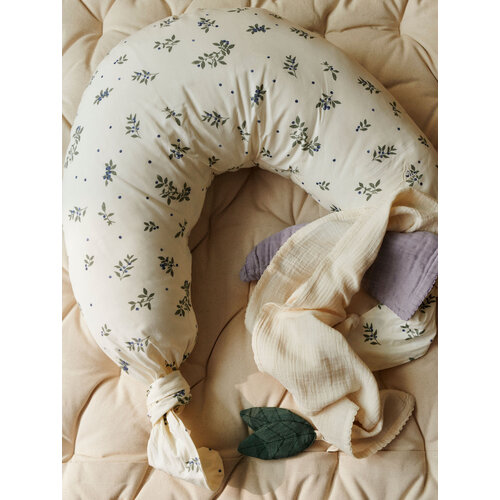 DEAR APRIL Nursing pillow Blueberries with long tie