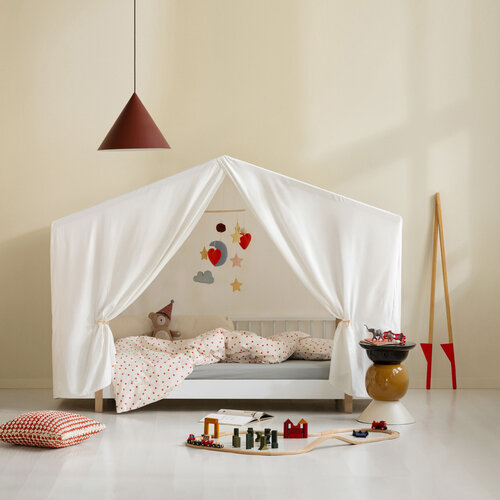 Oliver Furniture Wood Original Conversion Kit to House Bed 90x200 white-oak