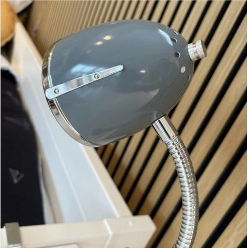LIFETIME KIDSROOMS Klemmlampe Blue Shade mit Chrom Kante
