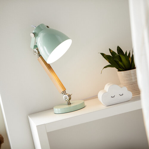 LIFETIME KIDSROOMS Tischlampe Holz weiß