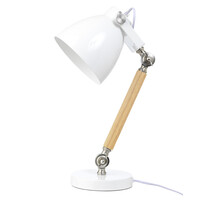 Tischlampe Holz weiß