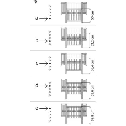 Sebra Beistellbett Classic weiß