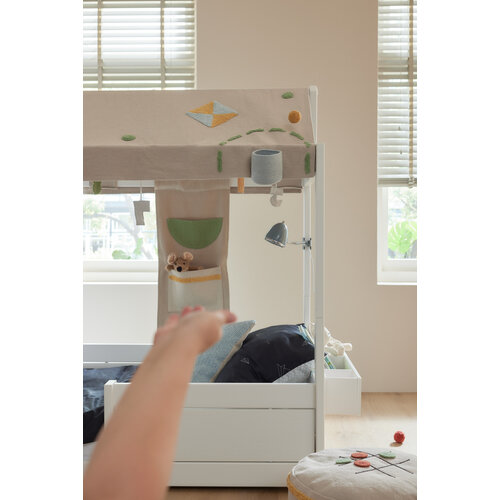 LIFETIME KIDSROOMS Klemmlampe Blue Shade mit Chrom Kante