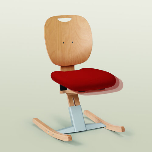 Moizi M 6 Kufenstuhl mit Holzrücken