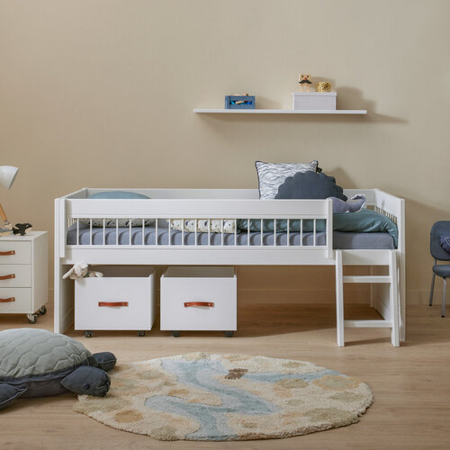 LIFETIME KIDSROOMS 2 toy boxes on wheels white