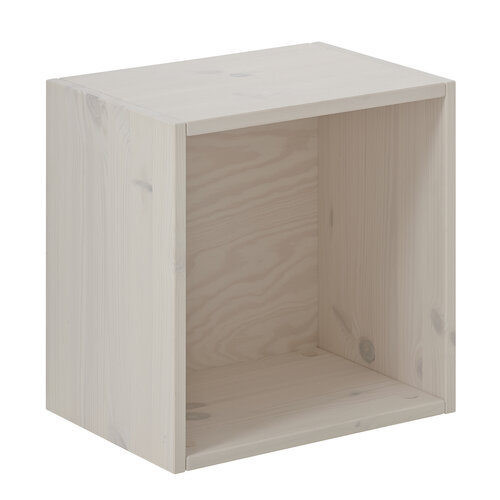LIFETIME KIDSROOMS Whitewash box for wall mounting or on wheels