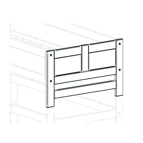LIFETIME KIDSROOMS Kopfteil mit Einstieg weiß