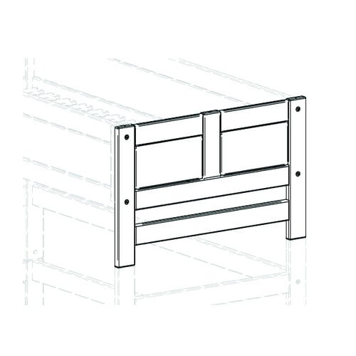 LIFETIME KIDSROOMS Kopfteil mit Einstieg whitewash