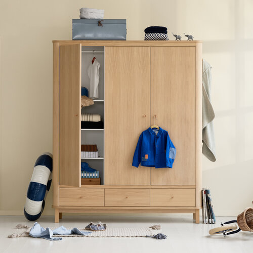 Oliver Furniture Wood wardrobe 3 doors oak