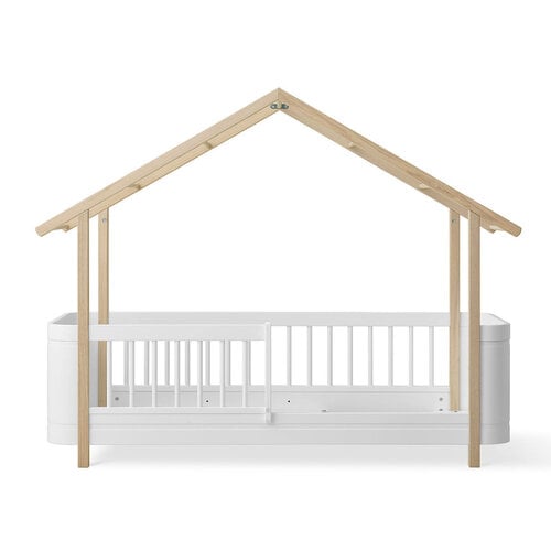 Oliver Furniture Wood Mini+ Hausbett weiß-Eiche