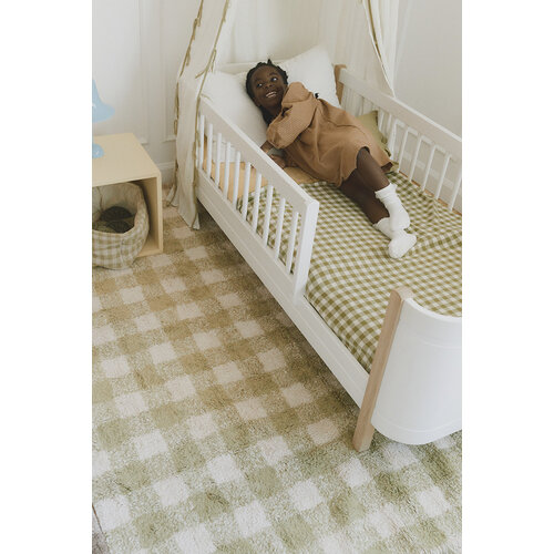 Lorena Canals Waschbarer Teppich Vichy Matcha - grün Lorena Canals Waschbarer Teppich Vichy Matcha - grün