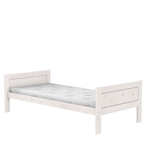 LIFETIME KIDSROOMS Bed without back section 90 x 200 cm whitewash