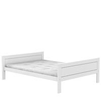 Einzelbett 140 x 200 cm weiß