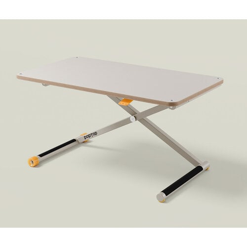 poptop Höhenverstellbarer Kinderschreibtisch grau