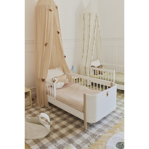 Lorena Canals Waschbarer Teppich Vichy Marron - Kastanie braun