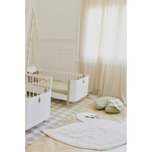 Lorena Canals Waschbarer Teppich Vichy Marron - Kastanie braun