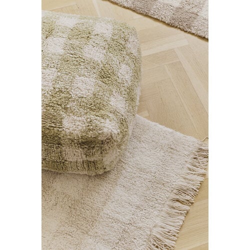 Lorena Canals Waschbarer Teppich Vichy Ivory - hellbeige