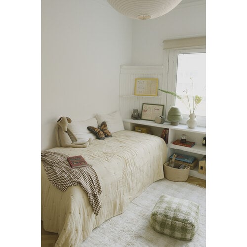 Lorena Canals Waschbarer Teppich Vichy Ivory - hellbeige