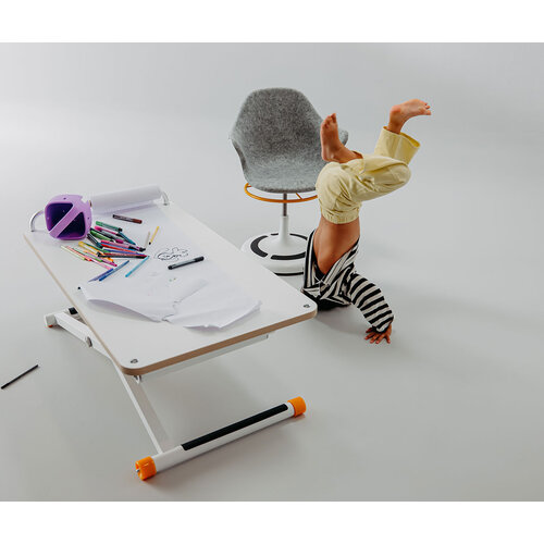 poptop Höhenverstellbarer Kinderschreibtisch weiß