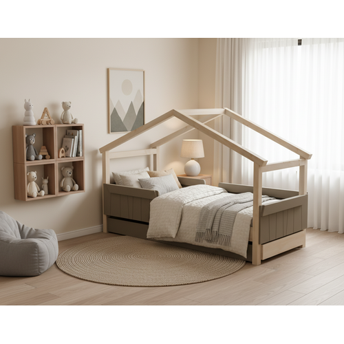 MATHY BY BOLS Star Light Hausbett 2 mit Bettschublade