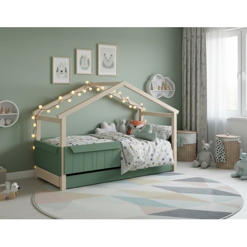 MATHY BY BOLS Star Light Hausbett 2 mit Bettschublade