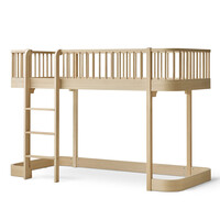 Wood Original Low Loft Bed oak