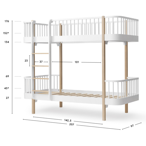 Oliver Furniture Wood Original Etagenbett Eiche